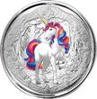 1 FJD Silbermünze 1 oz Fiji - Unicorn - Einhorn - Blossom - 2024 Proof like Color Proof like, Color