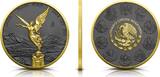 Mexiko  Silbermünze 1 oz Mexico Libertad Golden Ring 2024 Ruthenium Gelbgold 999 Silber Stempelglanz
