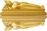 Tschad 2024 Silbermünze 1 oz 7 Days Buddha Tuesday Vergoldet Shapes High Relief Silber
