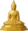 Tschad 2024 Silbermünze 1 oz 7 Days Buddha Thursday Vergoldet Shapes High Relief Silber