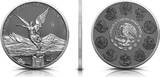 Mexico  Silbermünze 1 oz Mexiko Libertad 2024 silver Ring Silberring Ruthenium COA Stempelglanz - Ruthenium - Silberring