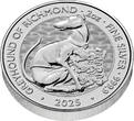 Großbritannien 5 Pfund Silbermünze 2 oz Tudor Beasts - The Greyhound of Richmond 2025 Royal Mint Silber Stempelglanz