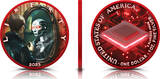 Vereinigte Staaten 1 Dollar 2025 Silbermünze 1oz American Eagle Artificial Intelligence Awareness Farbe UV Effekt Space Red / Color / UV Effekt