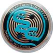 USA  Kupfermedaille 33 Gramm Cool2Coin 420 Lunar Dragon Proof Color Kupfer Medaille