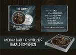 Polen 1 Dollar Silbermünze 1 oz American Silver Eagle The Vikings Harald Ironstorm 2025 Farbe prägefrisch / Neuware