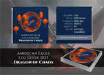 Polen 1 Dollar 2025 Silbermünze 1 oz American Eagle Dragon of Chaos Farbe Drache Silber Münze 999 prägefrisch / Neuware