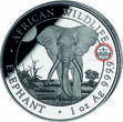 Silbermünze 1 oz Somalia Elefant 2025 Privy Mark WMF Berlin Box Zertifikat BU Stempelglanz