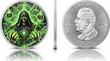 Kanada  Silbermünze 1 oz Necromancer Farbe 2025 Canada Silber Münze 999 Stempelglanz