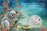 1 AUD Silbermünze 1 oz Australien Koala 2025 Bison ANA Coin Show Special Oklahoma Stempelglanz