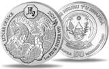 50 Ruanda-Franc Silbermünze 1 oz Ruanda Lunar Ounce - Jahr des Pferdes - 2026 ST OVP Stempelglanz