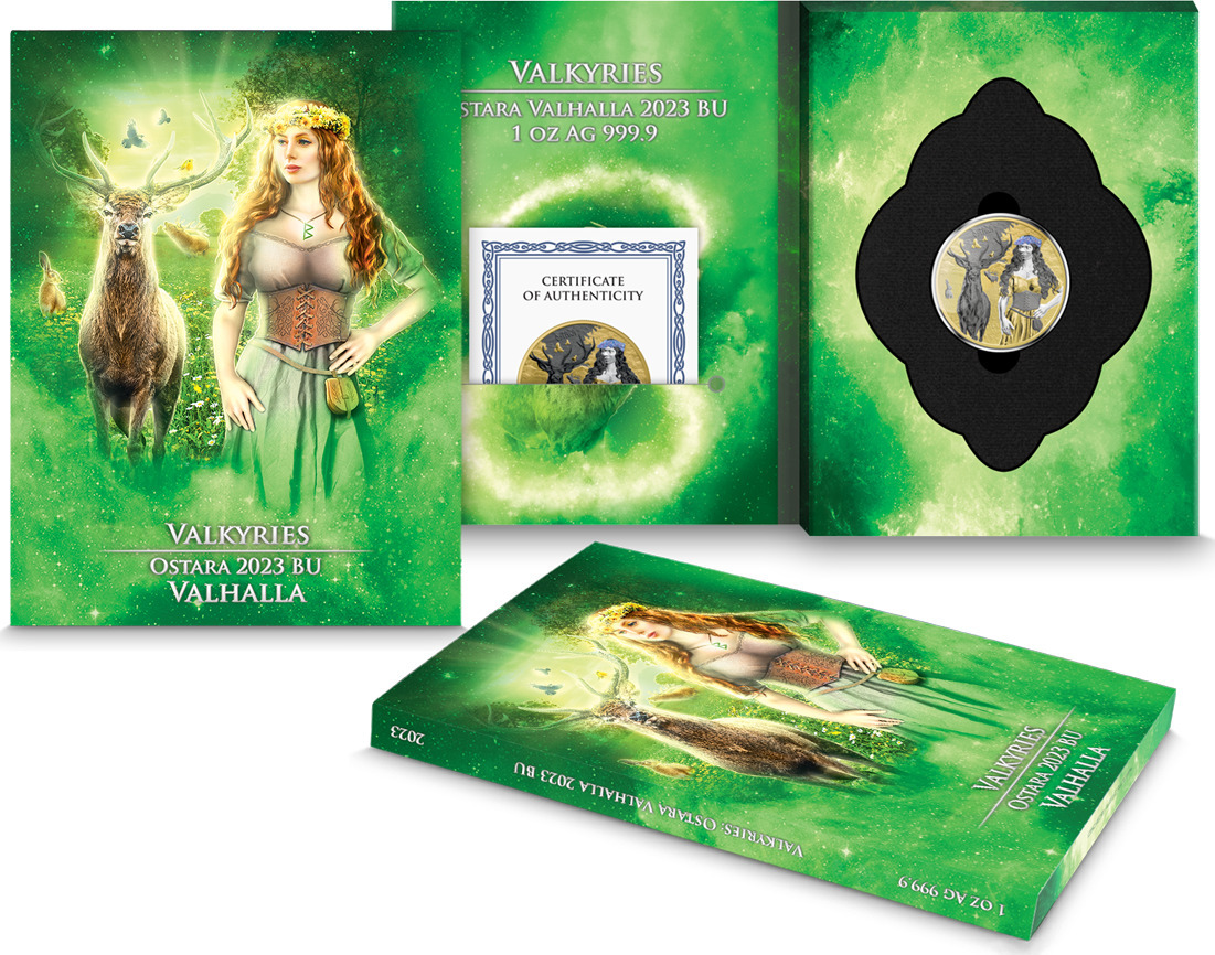 Germania Mint Valkyries Ostara Valhalla 2023 1 oz 999 Silber 5 Mark ...