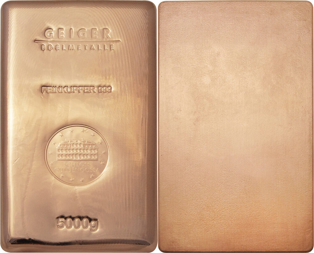 5 kg Kupferbarren – Feinkupfer 999 günstig als Sachwert 5 kg Kupferbarren – Feinkupfer 999 günstig als Sachwert