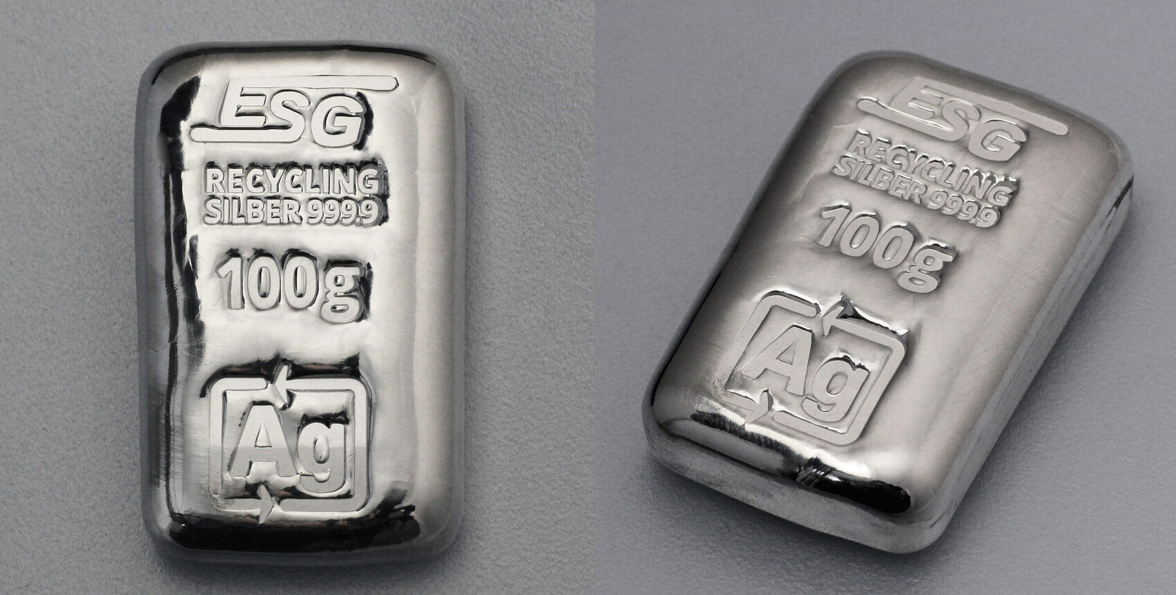 Deutschland 2023 100 Gramm 999,9 Silber Feinsilber Silberbarren ESG mit