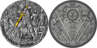5 Dollar Silbermünze 2 oz Niue 2024 - Legendary Swords - Excalibur Antik Finish
