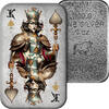 Polen  2 oz Silberbarren King of Spades Poker Pik König 2024 Asturmint Gussbarren 999.9 Unzirkuliert/Prägefrisch (UNZ/PRF)