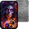 Polen 2 oz Silberbarren Dia de los Muertos 2024 Gussbarren 999.9 Tag der Toten Silber -