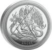 Großbritannien Silbermünze 1 oz Isle of Man Angel 2025 Drachentöter Silber Münze 999  2025 Stempelglanz