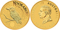 Australien Goldmünze 1/10 oz Kookaburra 2025 35 Years Anniversary Perth Mint Gold Münze 15 AUD 2025 Stempelglanz