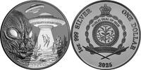 Niue 1 Dollar 2025 Silbermünze 1 oz Alien Abduction 2025 Black Proof Sil... 142,95 EUR  zzgl. 4,99 EUR Versand
