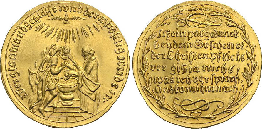 N RNBERG Goldmedaille Um 1700 Taufmedaille Zu 3 Dukaten Vorz glich n-rnberg-goldmedaille-um-1700-taufmedaille-zu-3-dukaten-vorz-glich
