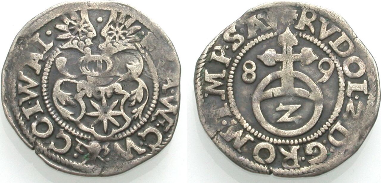 WALDECK Halbbatzen 1589 FRANZ III., WILH. ERNST, CHRISTIAN und WOLRAD