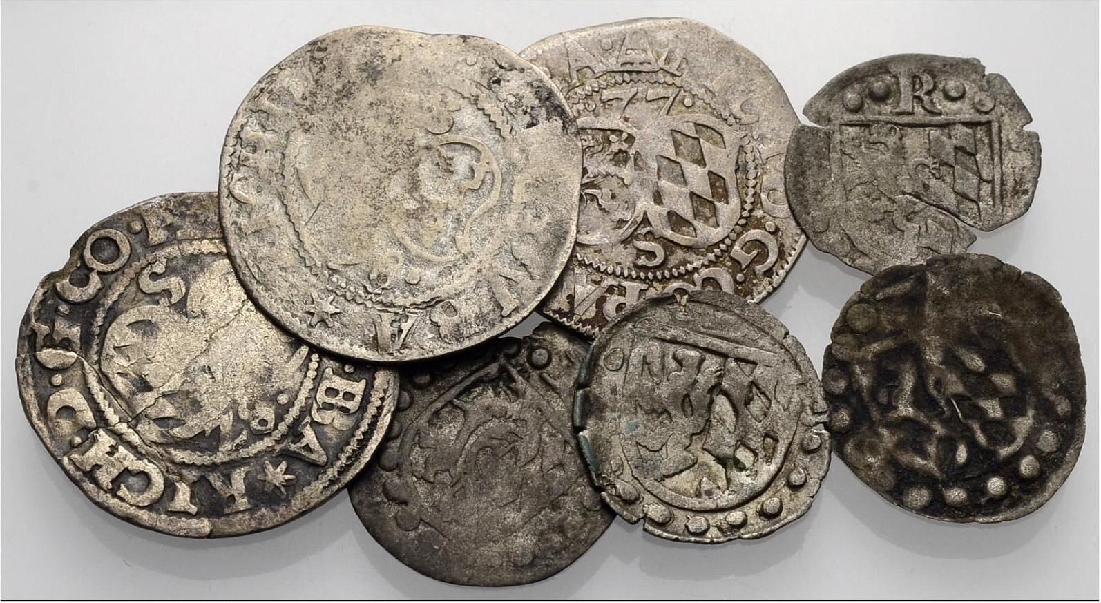 PFALZSIMMERNSPONHEIM. Pfennige, einseitig (7 Stk.) 15691598 JOHANN