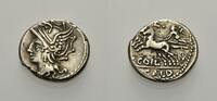 RÖMISCHE REPUBLIK AR Denar C. COILIUS CALDUS