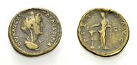 ROM, KAISERZEIT Sesterz DIVA FAUSTINA, POSTUM