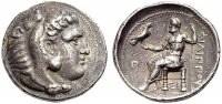 KÖNIGREICH MAKEDONIEN AR Tetradrachmon PHILIPPOS III. ARRHIDAIOS, SIDON