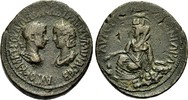 GRIECHISCHE MÜNZEN UNTER ROM AE Bronze MESOPOTAMIEN, SINGARA: GORDIANUS III. MIT TRANQUILLINA