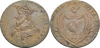 BRITISCHE TRADE TOKEN Cu Halfpenny LANCASHIRE: LANCASTER/LIVERPOOL