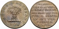 BRITISCHE TRADE TOKEN Cu Halfpenny Token MIDDLESEX: DENNIS\'