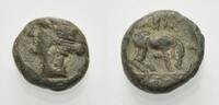 GRIECHISCHE MÜNZEN AE Kleinbronze THESSALIEN: LARISA