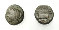 GRIECHISCHE MÜNZEN AE Bronze EUBOIA: HISTIAIA