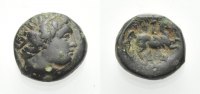 KÖNIGE VON MAKEDONIEN AE Kleinbronze PHILIPPOS II.