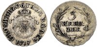 BADEN 3 Kreuzer CARL LUDWIG FRIEDRICH