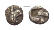 GRIECHISCHE MÜNZEN AR Tetartemorion IONIEN: TEOS