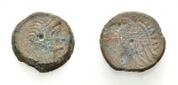 ÄGYPTEN: KÖNIGREICH DER PTOLEMAIER AE Bronze. PTOLEMAIOS VI. PHILOMETOR