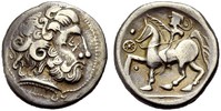 KELTISCHE MÜNZEN AR Tetradrachmon OSTKELTEN: IMITATIONEN PHILIPP II.