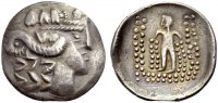 KELTISCHE MÜNZEN AR Tetradrachmon OSTKELTEN: THASOS- IMITATIONEN