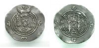 SASANIDEN AR Drachme XUSRO II.
