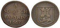 GROßBRITANNIEN Cu-Farthing NORFOLK: NORWICH