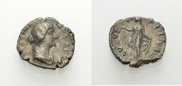 RÖMISCHE MÜNZEN AR Denar FAUSTINA IUNIOR, GATTIN DES MARCUS AURELIUS