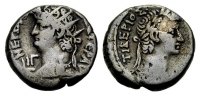 GRIECHISCHE MÜNZEN UNTER RÖMISCHER HERRSCHAFT Billon-Tetradrachmon ÄGYPTEN: ALEXANDRIA, UNTER NERO