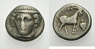 GRIECHISCHE MÜNZEN AR Tetrobol THRAKIEN: AINOS