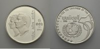 EUROPÄISCHE UNION AR 5 Ecu BELGIEN: 50 JAHRE UNICEF