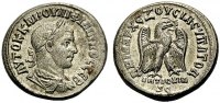GRIECHISCHE MÜNZEN UNTER RÖMISCHER HERRSCHAFT Tetradrachmon, Billon ANTIOCHIA AM ORONTES, SYRIEN: PHILIPPUS I. ARABS