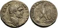 GRIECHISCHE MÜNZEN, UNTER ROM Tetradrachme PHÖNIZIEN, TRIPOLIS: CARACALLA.