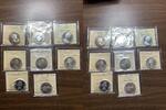 50 Cents Canada: 1953-67 Group of 8 ICCS Certified Silver  Half Dollars