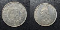 Crown Great Britain: 1887 1/2 Half  Jubilee Uncirculated